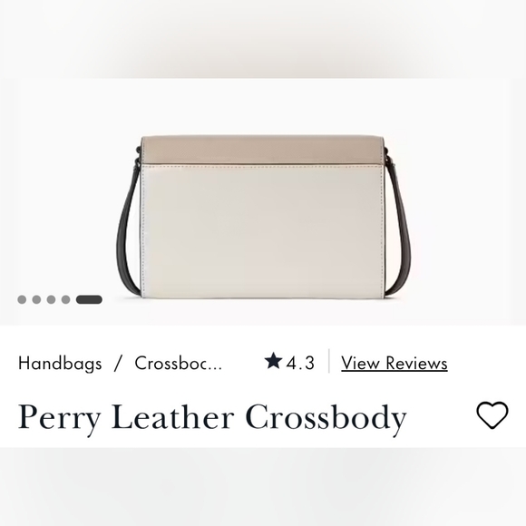 Kate Spade Perry Leather Crossbody - Beige/Cream/Tan/Black - Picture 5 of 6